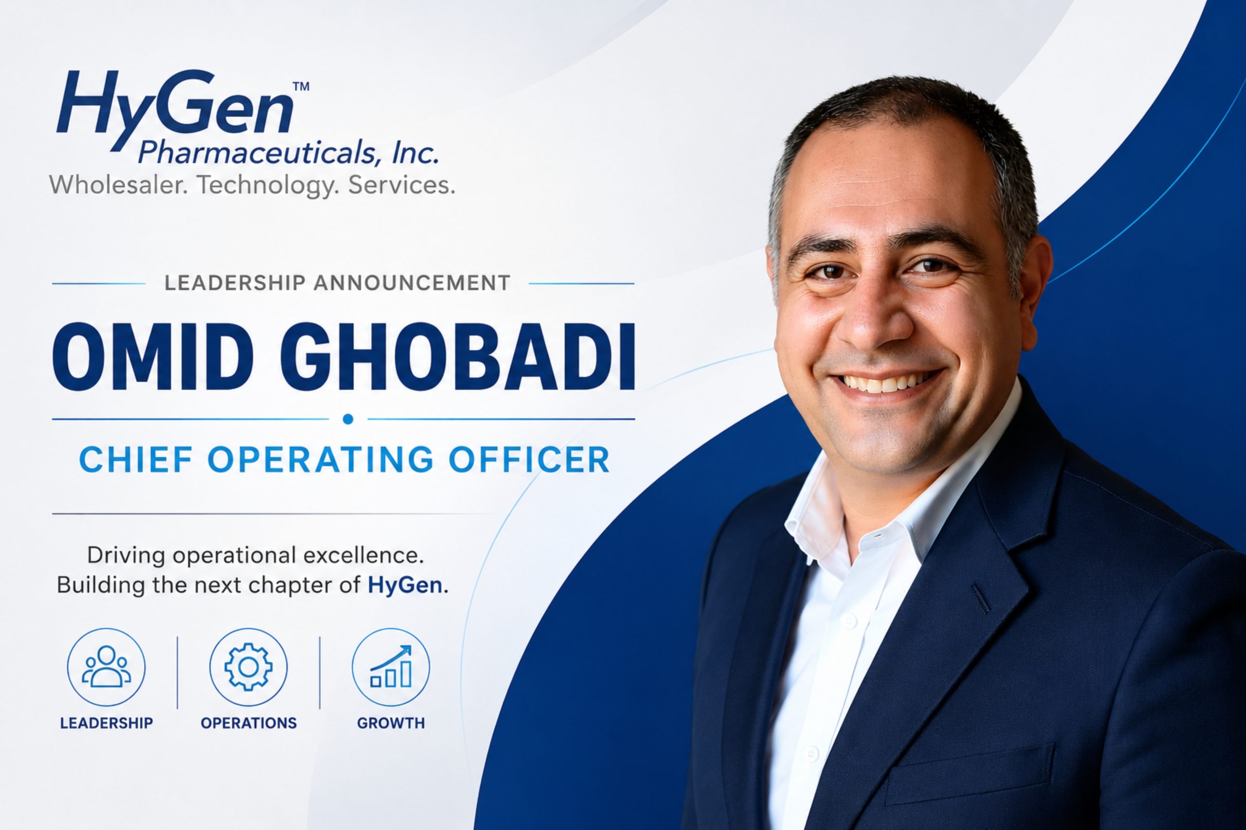 Omid Ghobadi -COO-HyGen Pharmaceuticals